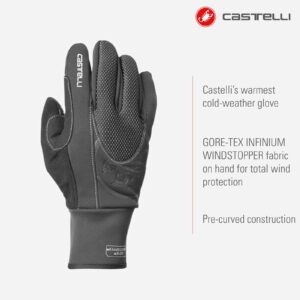 Castelli Estremo Glove for Road and Gravel Biking I Cycling - Black - Medium