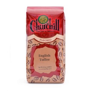 churchill coffee english toffee 12 oz - ground