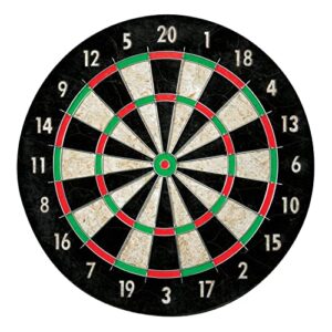 Franklin Sports Bristle Dart Board - Professional Steel Wire Dartboard - Regulation Sized 18" Inch Steel Tip Darts Board - Self Healing Sisal Dartboard for Adults