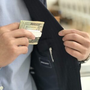 M-Clip Money Clip (Natural) - Minimalist Slim Wallet Alternative for Front Pocket Carry - Cash and Credit Card Holder for Men