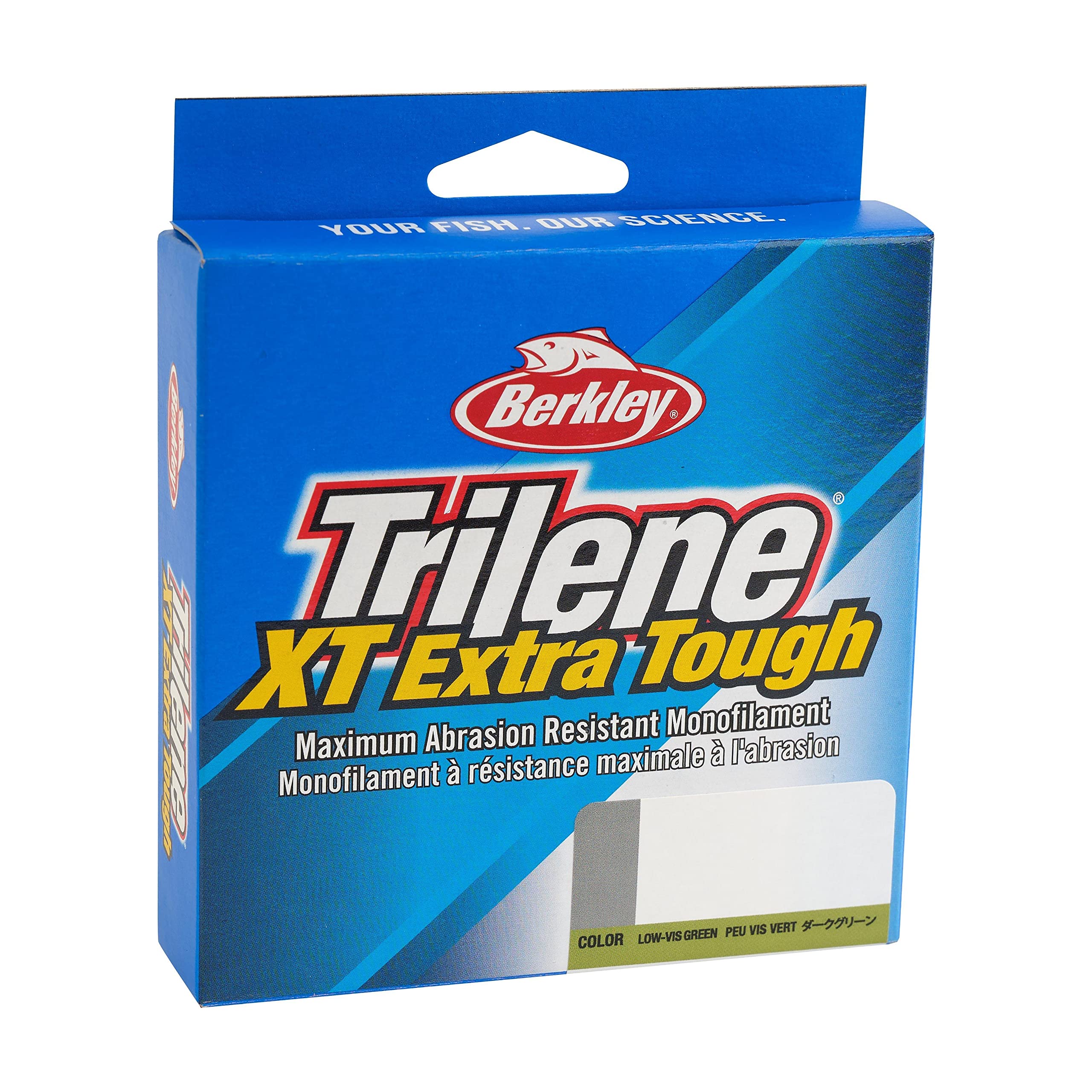 Berkley Trilene® XT®, Low-Vis Green, 20lb | 9kg, 270yd | 246m Monofilament Fishing Line, Suitable for Saltwater and Freshwater Environments