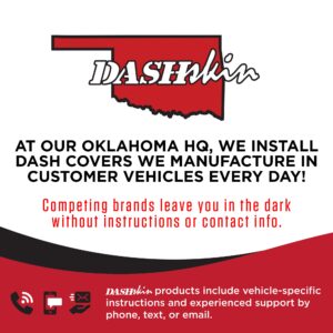 DashSkin USA (NOT Made in China!) Two Piece Molded Dash Cover Cap Compatible with 02-05 Dodge Ram (03-05 Ram 2500/3500) in Dark Slate Grey - Easy Third Gen Ram Cracked Dashboard Fix