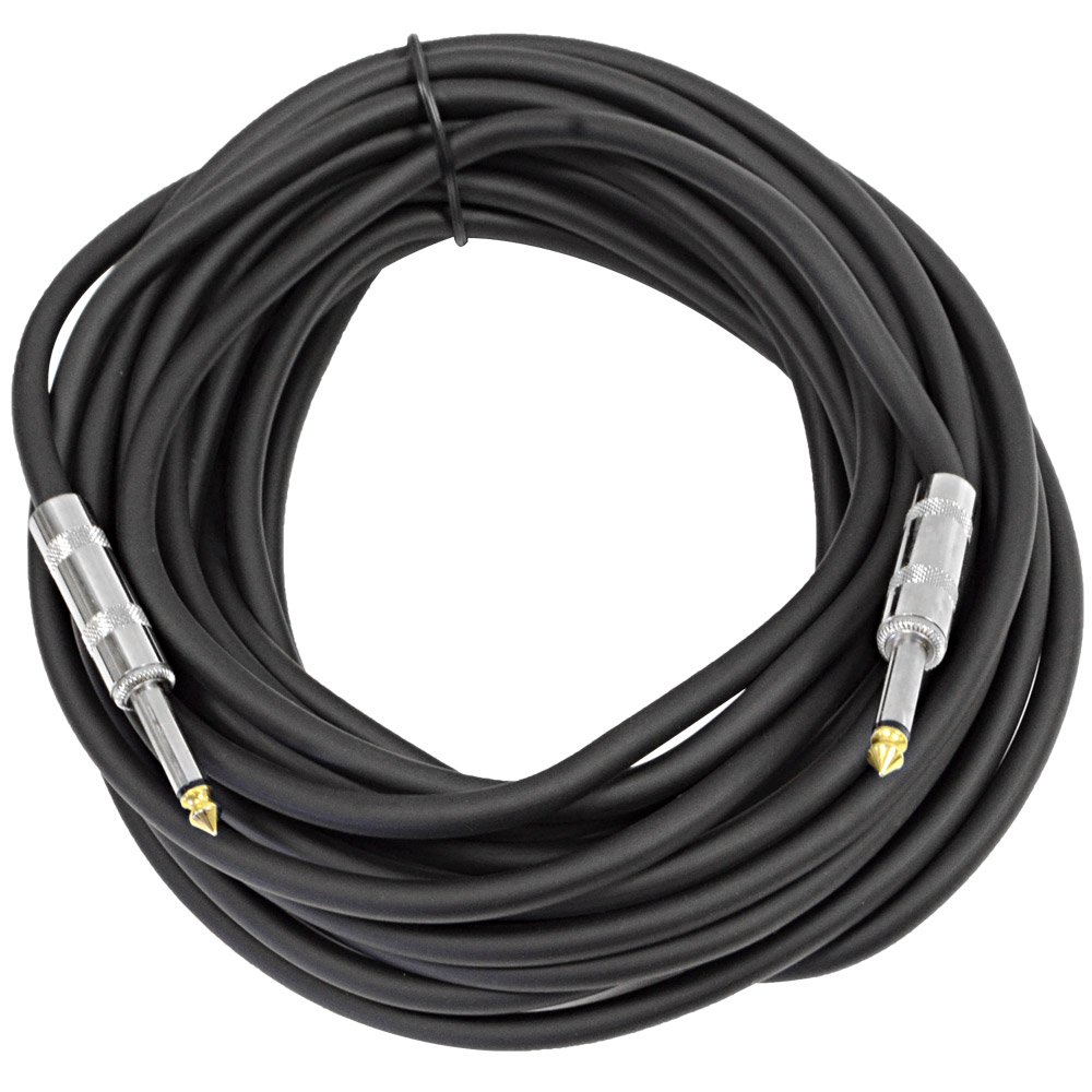 Seismic Audio - FS35_2Pack - Pair of 35 Foot 1/4" to 1/4 Pro Audio PA DJ Speaker Cable 14 Gauge - Heavy Duty