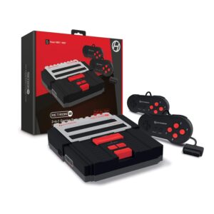 hyperkin retron 2 gaming console for super nes/ nes (black)