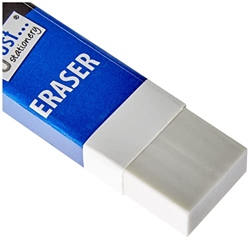 Just Stationery Eraser - White (Pack of 6)