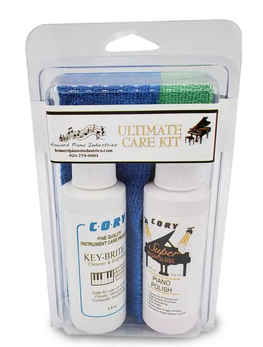 Piano Cleaning and Polishing Kit: Cory Ultimate High Polish Piano Care Kit - For High Gloss Pianos