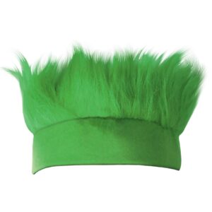 green hairy headband