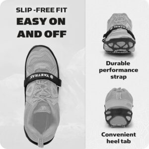 Yaktrax Pro Traction Cleats for Walking, Jogging, or Hiking on Snow and Ice (1 Pair), Medium , Black