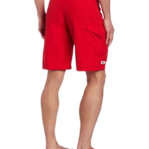 Speedo Women Guard Swim Trunk Knee Length Boardshort Volley, Speedo Red, 32 US