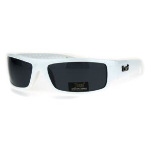 locs white gangster cholo narrow rectangular sunglasses