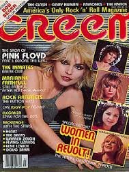 Creem Magazine May 1980 Blondie Cover, + Women in Revolt, Pink Floyd, The Inmates, Pat Benatar, Ellen Foley, Racehl Sweet, Marianne faithful, Iggy Pop, Heart, The Babys, Warren Zevon, Flying Lizards, Lene Lovich, Doug Sahm, Gary Numan, Ramones,