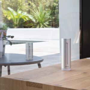 Netatmo Weather Station Indoor Outdoor with Wireless Outdoor Sensor - Compatible with Amazon Alexa & Apple HomeKit