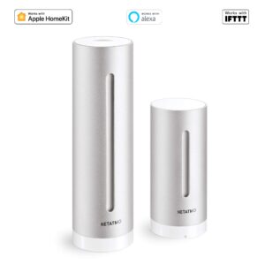 Netatmo Weather Station Indoor Outdoor with Wireless Outdoor Sensor - Compatible with Amazon Alexa & Apple HomeKit