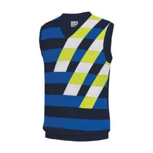 adidas 2012/13 men's fashion performance graphic sweater vest (navy/royal/limeade - m)