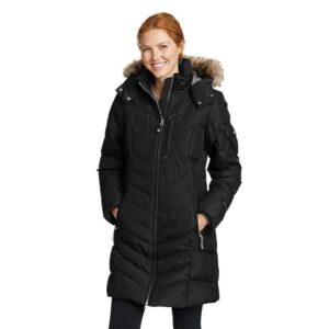 eddie bauer women's sun valley down parka, black, small