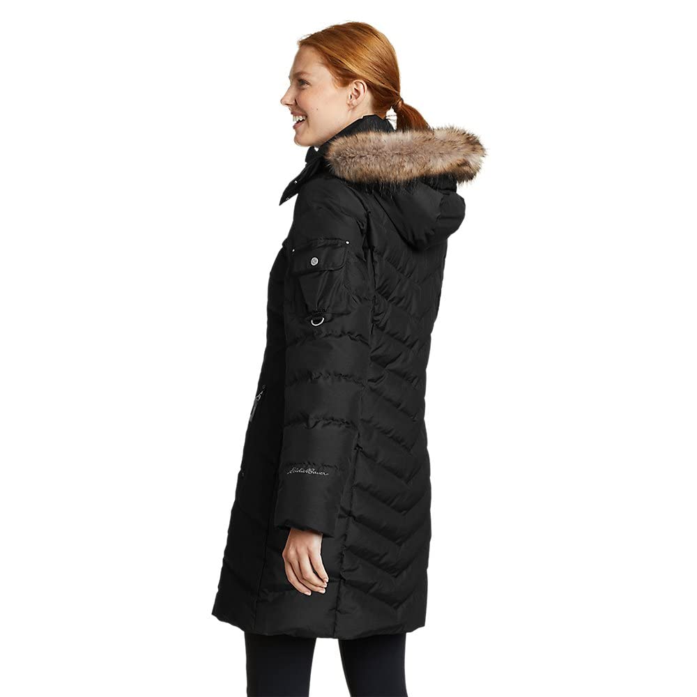 Eddie Bauer Women's Sun Valley Down Parka, Black, Small