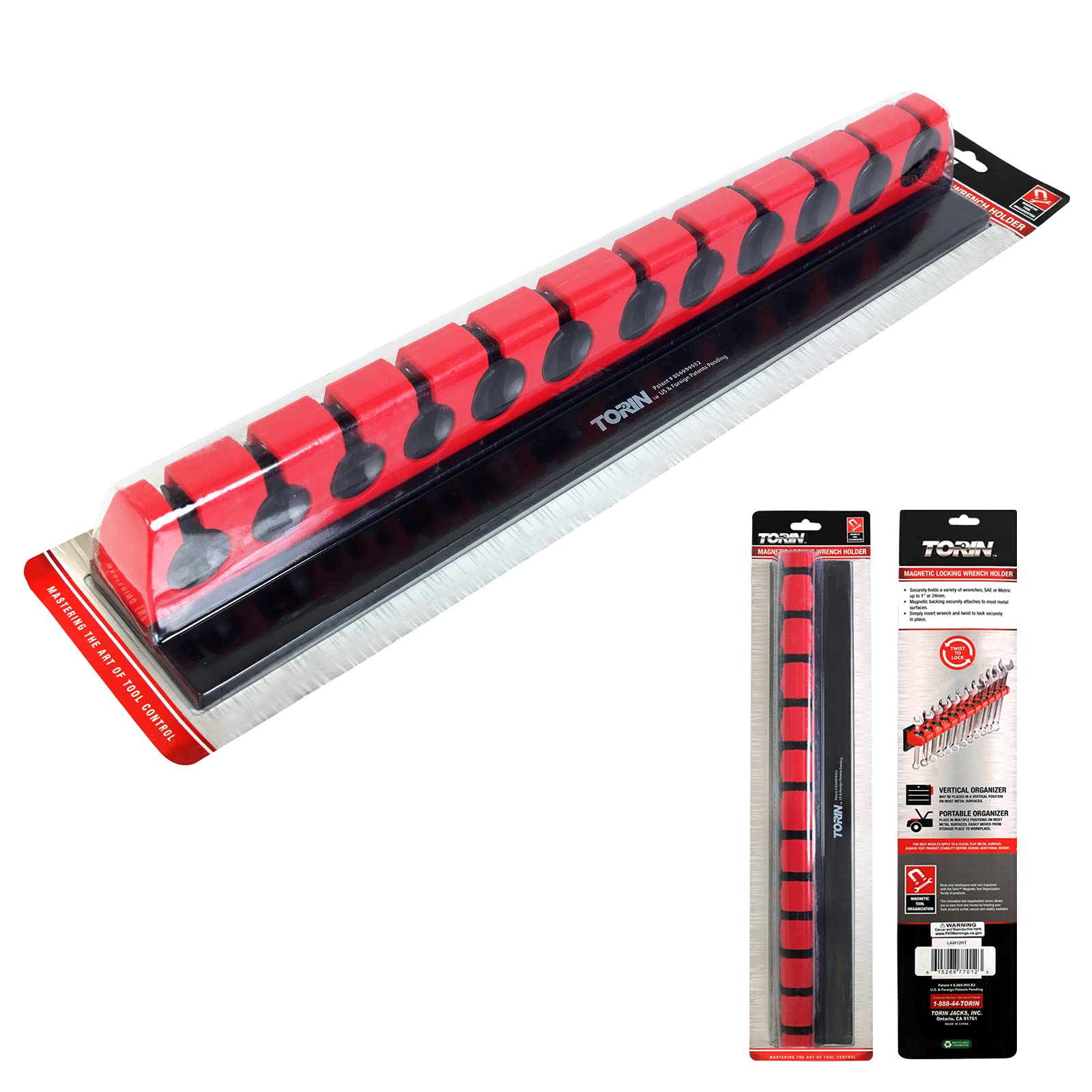 BIG RED MTOLAW12RT Torin Tool Storage Organizer: Magnetic Lock-A-Wrench Rack