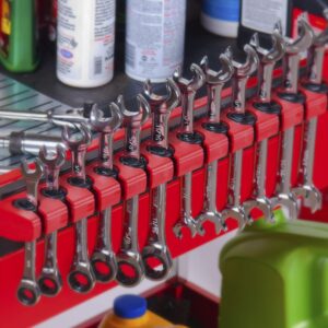 BIG RED MTOLAW12RT Torin Tool Storage Organizer: Magnetic Lock-A-Wrench Rack