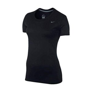 nike women's legend short sleeve shirt (x-large, black)