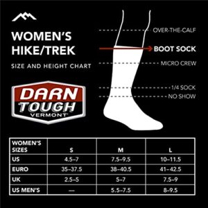 Darn Tough (Style 1908) Women's Hiker Hike/Trek Sock - Slate, Large