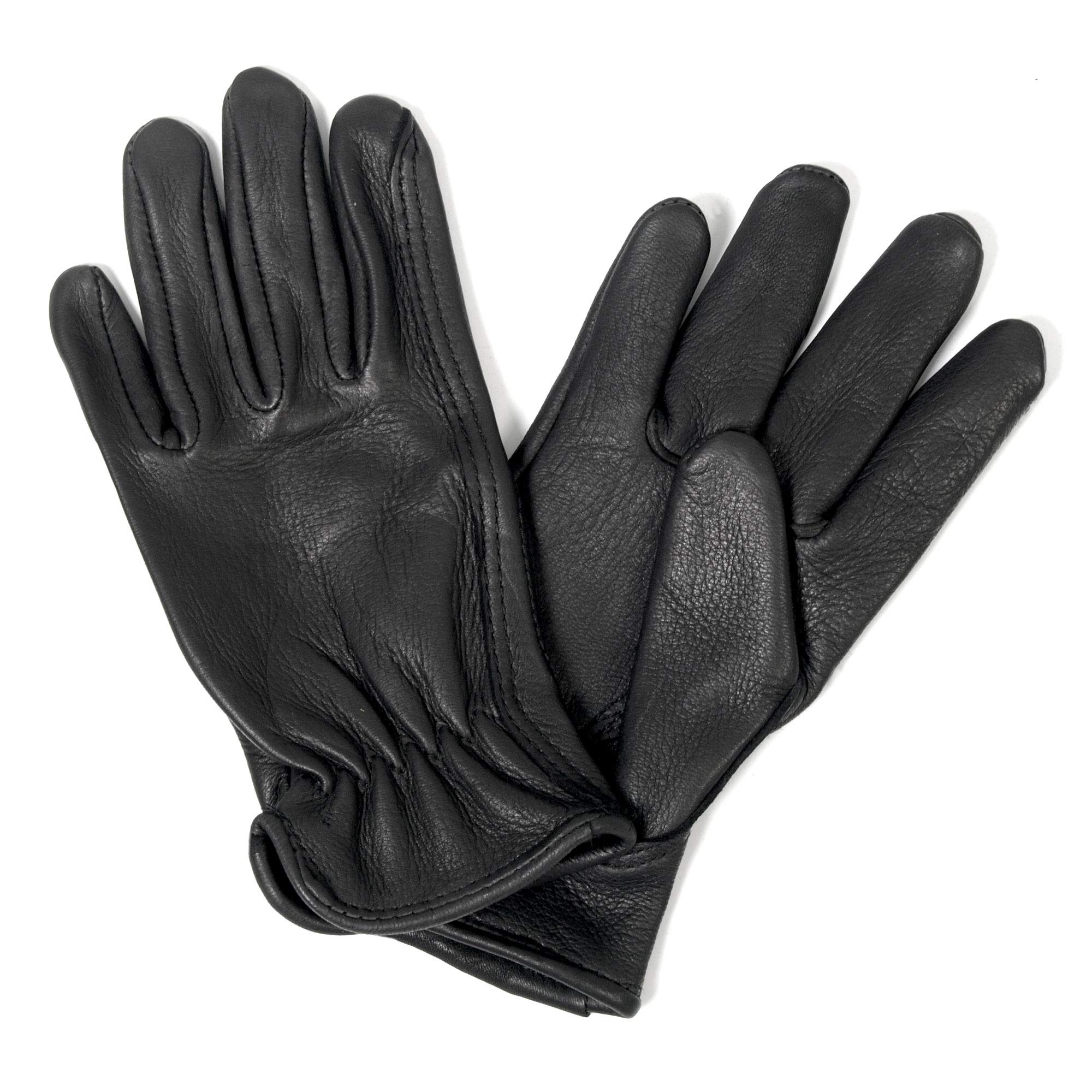 Hot Leathers mens Motorcycle driving gloves, Black, Large US