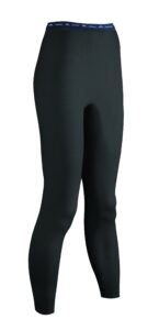 coldpruf platinum dual layer activewear ankle length long johns base layer leggings for women, black, 2x