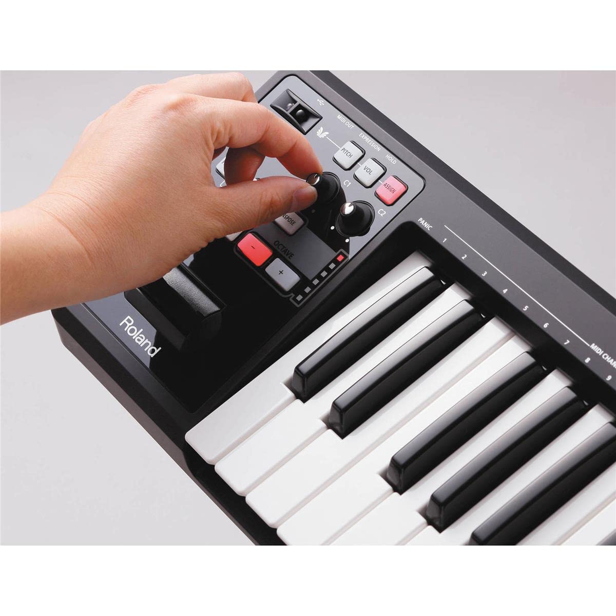 Roland A-49 Lightweight 49-Key MIDI Keyboard Controller, Black