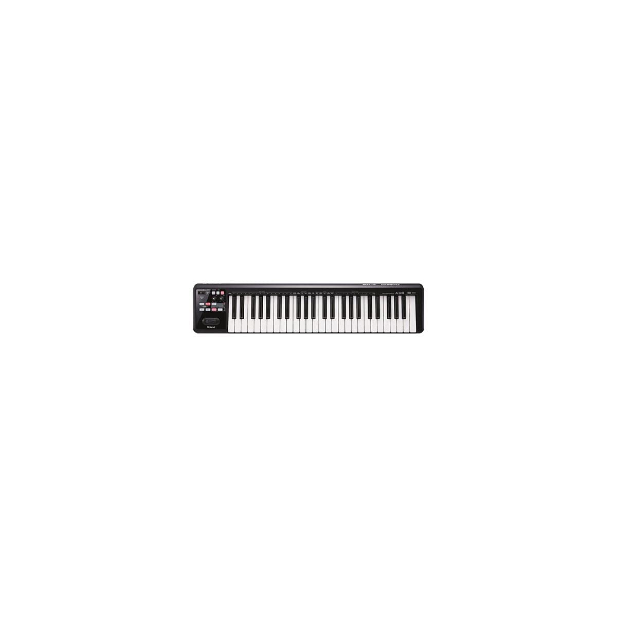 Roland A-49 Lightweight 49-Key MIDI Keyboard Controller, Black