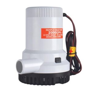 seaflo 01-series 12v 2000 gph bilge pump- 4 year warranty!