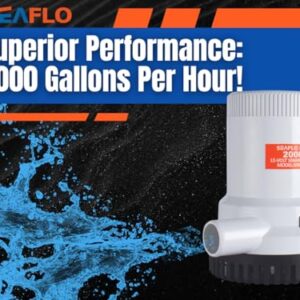 SEAFLO 01-Series 12v 2000 GPH Bilge Pump- 4 Year Warranty!