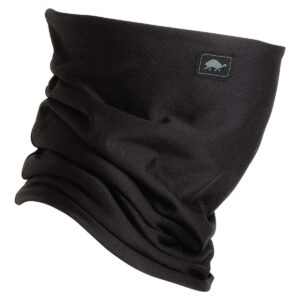 turtle fur comfort shell uv pipe dream fleece lined neck warmer, black