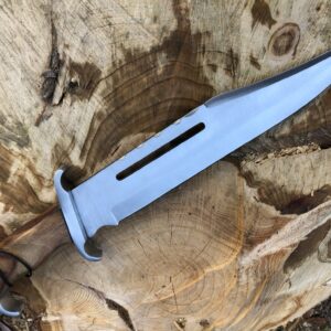 Perkin | 16 Inches Fixed Blade Hunting Knife | Leather Sheath