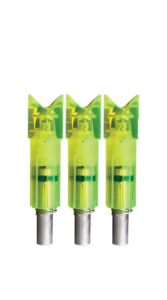 lumenok gold tip crescent bolt end (3-pack), green