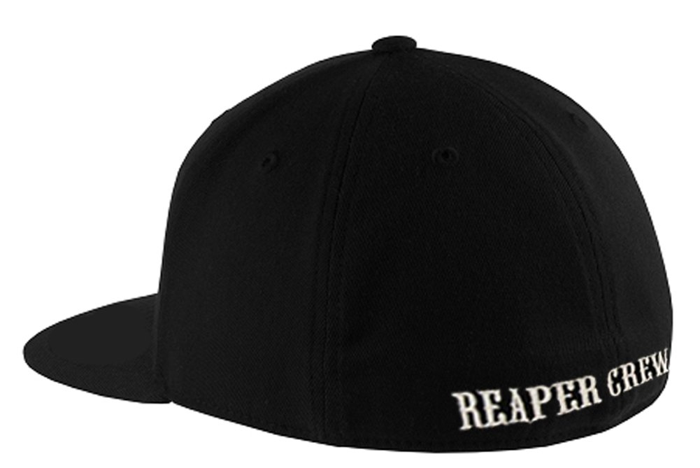 Sons of Anarchy SOA Reaper Crew Fitted Baseball Cap Hat (Adult Large/X-Large) Black