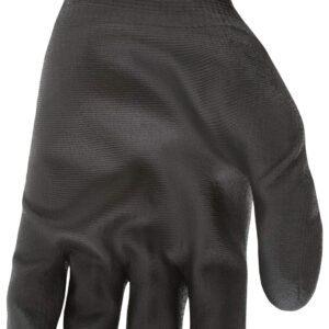 MCR Safety 9669L NXG Work Gloves 13 Gauge Black Nylon Shell Black Polyurethane (PU), 1 Pair