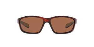 native eyewear kodiak polarized rectangular sunglasses, maple tortoise/brown, 60 mm