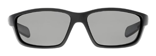 Native Eyewear Kodiak Polarized Rectangular Sunglasses, Matte Black/Gray, 60 mm