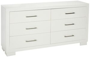 coaster furniture jessica dresser white 202993