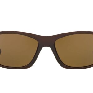 Ray-Ban RB4188 Wrap unisex-adult Sunglasses, Shiny Brown, 63 mm