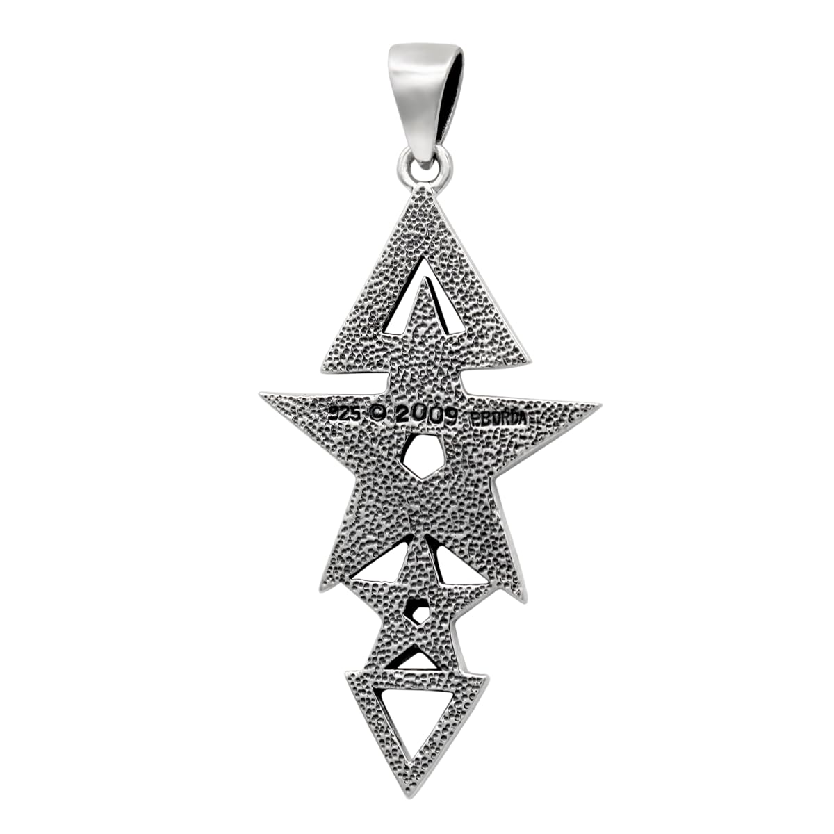 Dryad Design Sterling Silver Wiccan Jewelry - 3rd Degree Pentagram Pentacle Initiation Pendant