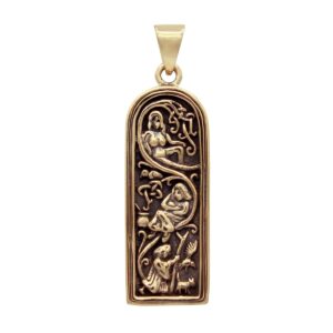 Dryad Design Maiden Mother Crone Jewelry - Bronze Wiccan Pendant Sacred Feminine Goddess Jewelry