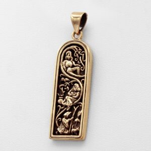 Dryad Design Maiden Mother Crone Jewelry - Bronze Wiccan Pendant Sacred Feminine Goddess Jewelry