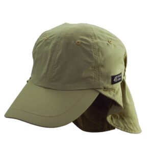 dorfman pacific co. men's supplex flap fisher cap, khaki, one size