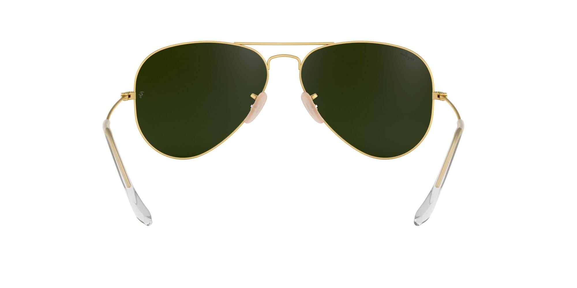 Ray-Ban RB3025 Classic Aviator Sunglasses, Matte Gold/Grey Mirrored Blue, 58 mm