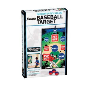 Franklin Sports Baseball Target Game - Kids Baseball Target Toss Game - Boys + Girls Indoor Game - Soft Baseballs Included - Over the Door Throwing Target