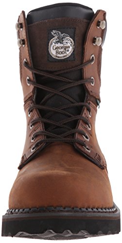 Georgia Boot Unisex-Adult Brookville 8' Work Boot-M Men BRN, Dark Brown, 10.5