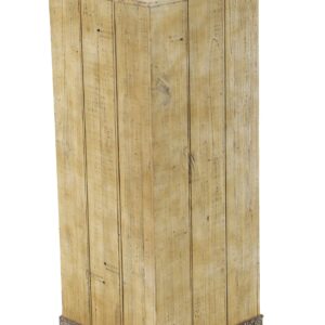 Deco 79 Rustic Wood Square Pedestal Table, Set of 3 39", 30", 22"H, Brown