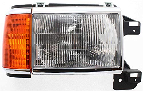 Evan Fischer Driver and Passenger Side Headlight Set of 2 Compatible with 1987-1991 Ford F-150, 1987-1991 F-250, 1987-1991 F-350 & 1987-1991 Bronco - FO2502105, FO2503105