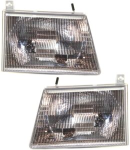 evan fischer driver and passenger side headlight set of 2 compatible with 1997-2002 ford e-150 econoline, 1997-1998 e-350 econoline, 1997-2002 e-150 econoline club wagon & 1997-2002 e-250 econoline