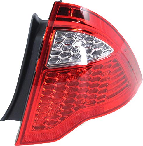 Evan Fischer Passenger Side Tail Light Compatible With 2010-2012 Ford Fusion Lens and Housing